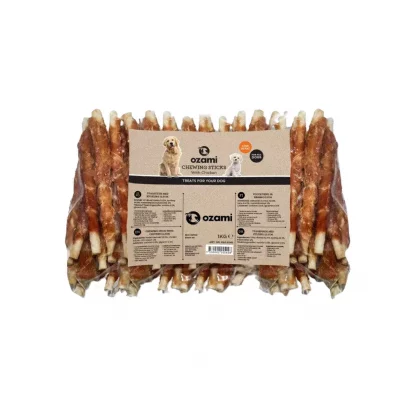 CHEWING STICK w/ Chicken, 12.5cm. 1kg.