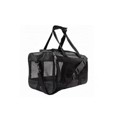 Sherpa Deluxe Pet Carrier Black Medium 43x28x26,5cm (Maks 7kg)