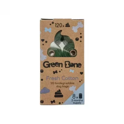 Green Bone Hundeposer med duft – Cotton (120 stk)
