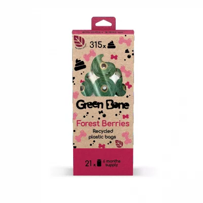 Green Bone Hundeposer– Forest Berries (120 stk)