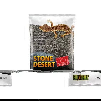 STONE DESERT Exo Terra, Gravesubstrat, Svart, 10kg.