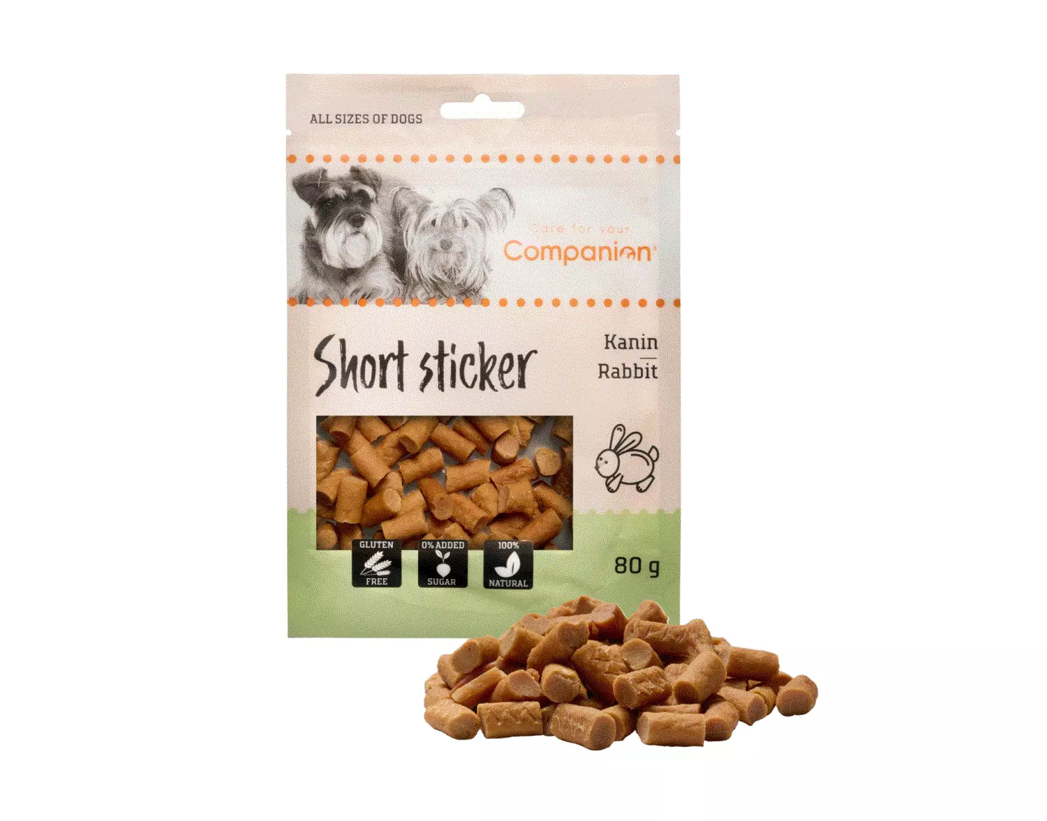 Companion Short Sticker, Rabbit, 1,5cm, 80g.
