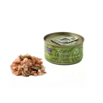 FINEST F4C, Tuna Fillet w/Green Lipped Mussel 70g.