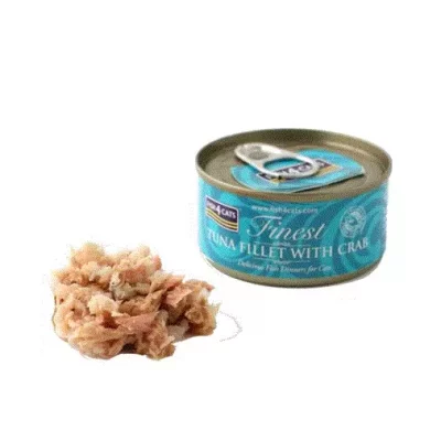 FINEST F4C, Tuna Fillet w/Crab, 70g.