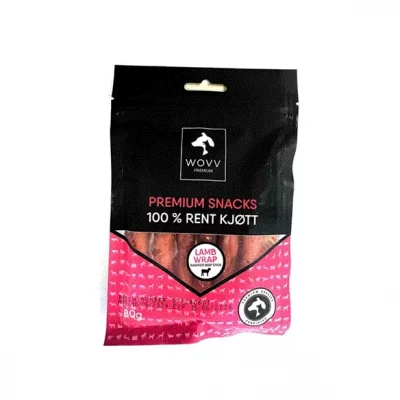 WOVV Tyggepinner m/lam, 80g. (8pkn)