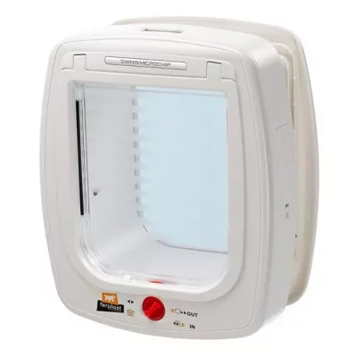 Kattdörr Swing Microchip Large Vit