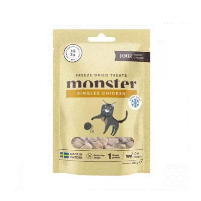 FRYSETØRKET KYLLING Monster, Katt, 45g.