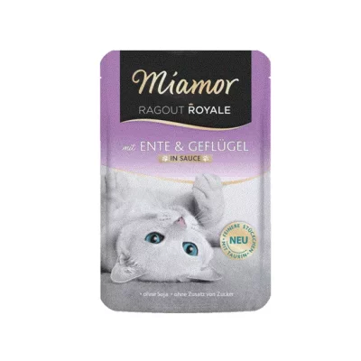 Miamor Ragout Royale, And & Fjærkre i Saus, 100g. Våtfôr til Katt | Porsjonspose