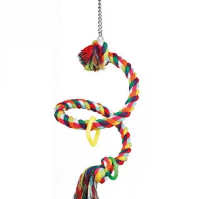 SITTESPIRAL Trixie, Tau i bomull  50cm. Fugl