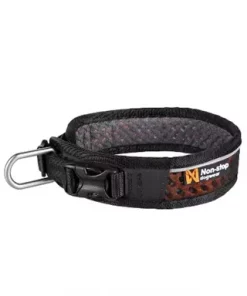 Non-Stop, Rock adjustable collar, unisex, black/orange, L, single