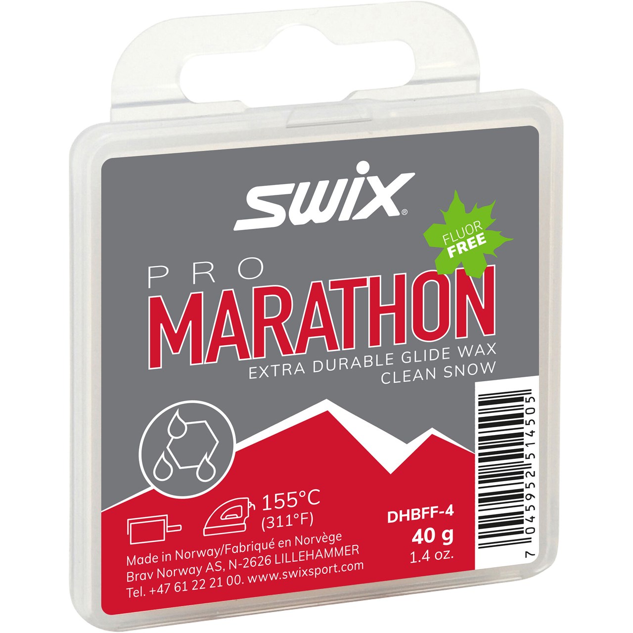 Swix. Pro Marathon. Fluor Free. Black