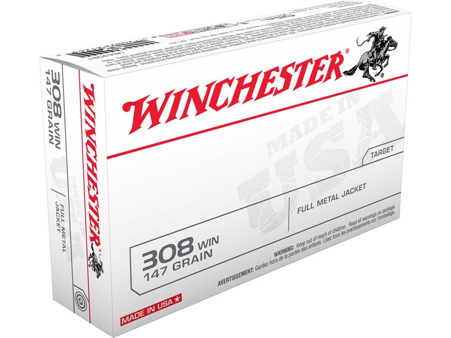 Winchester 308 Win FMJ 147g