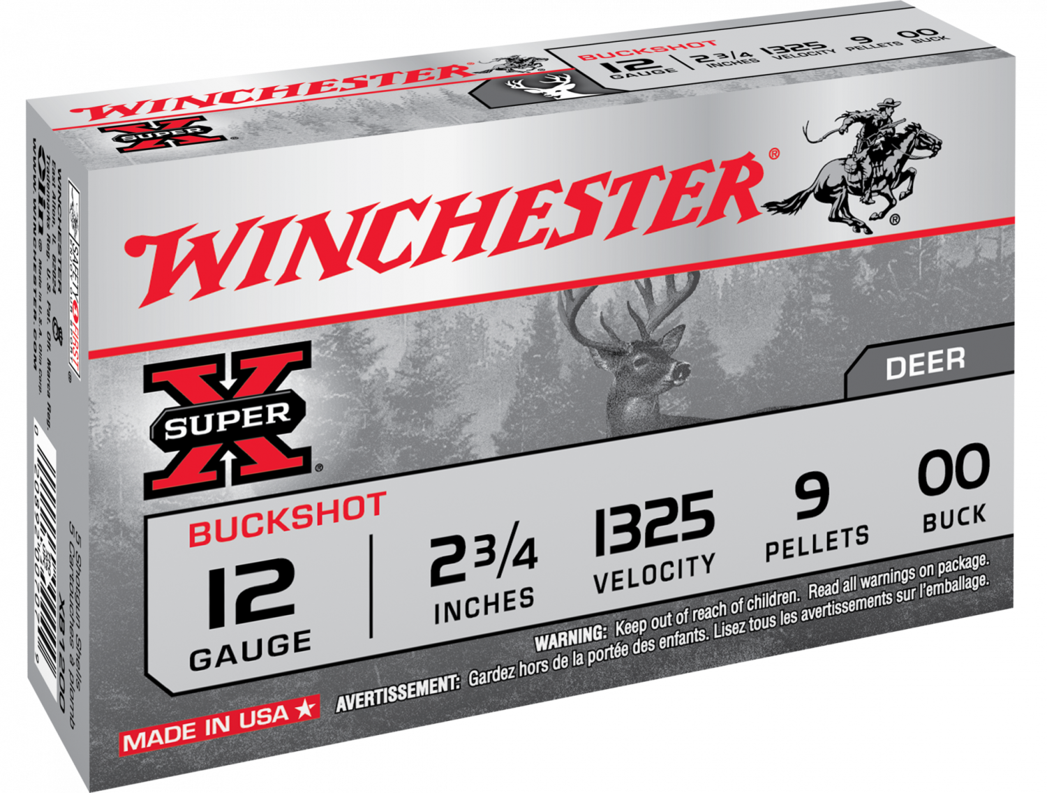 Winchester 12/76 Super-X Buckshot 9pellets