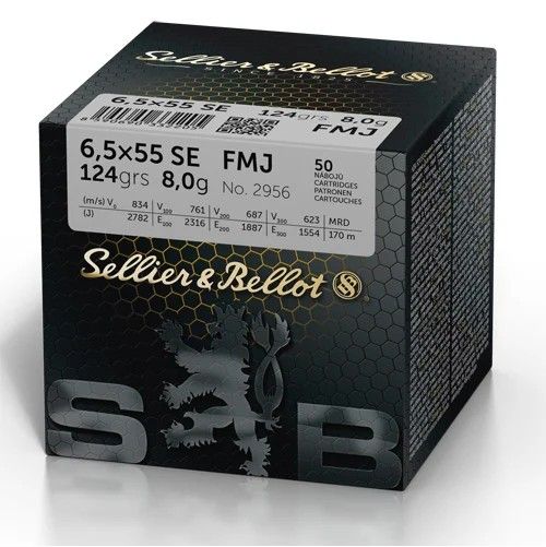 Sellier & Bellot 6,5x55 124gr FMJ