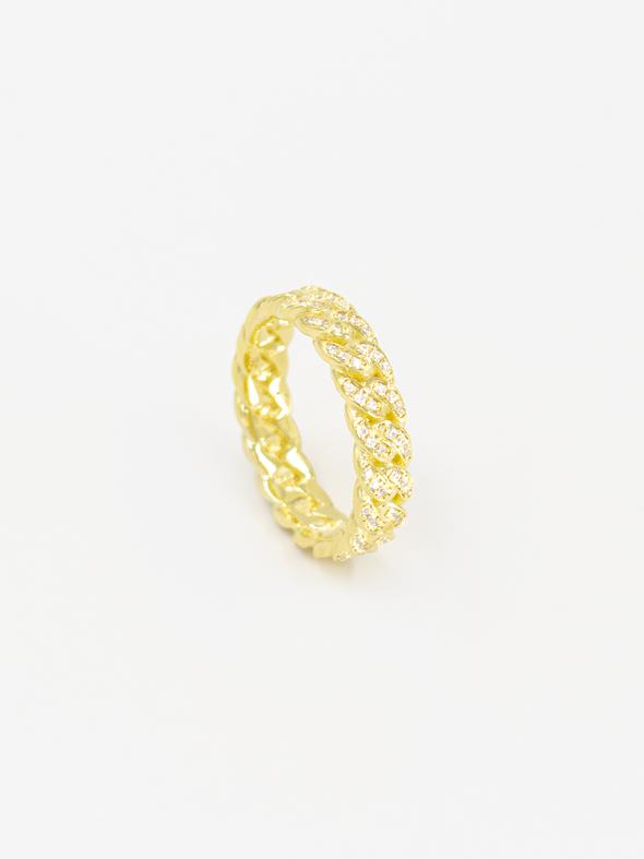 CUBAN DIAMOND RING GOLD - WHO IS SHE
