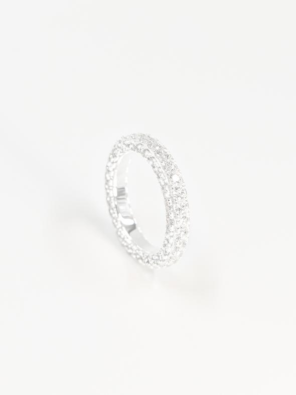 ETERNITY DIAMOND RING SILVER - WHO IS SHE