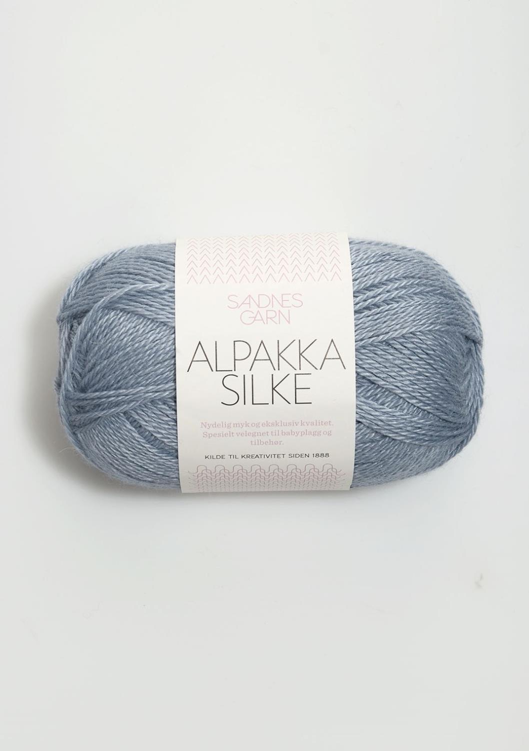 Alpakka Silke Sandnes 6041- Støvet Blå