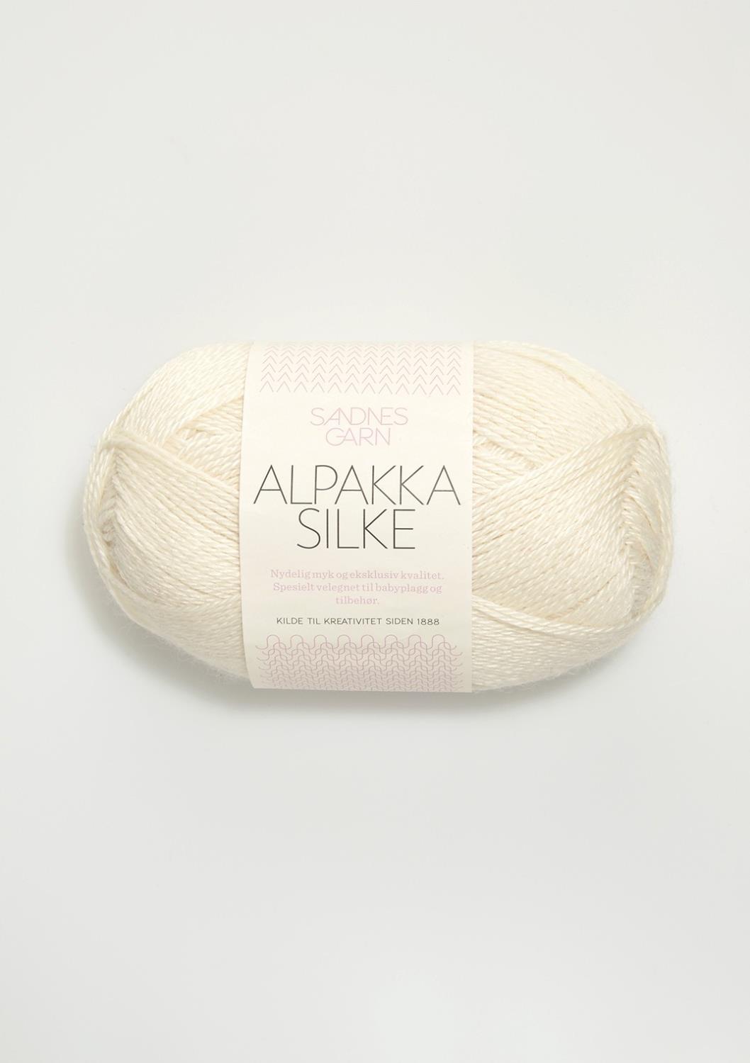 Alpakka Silke Sandnes 1002 - Hvit