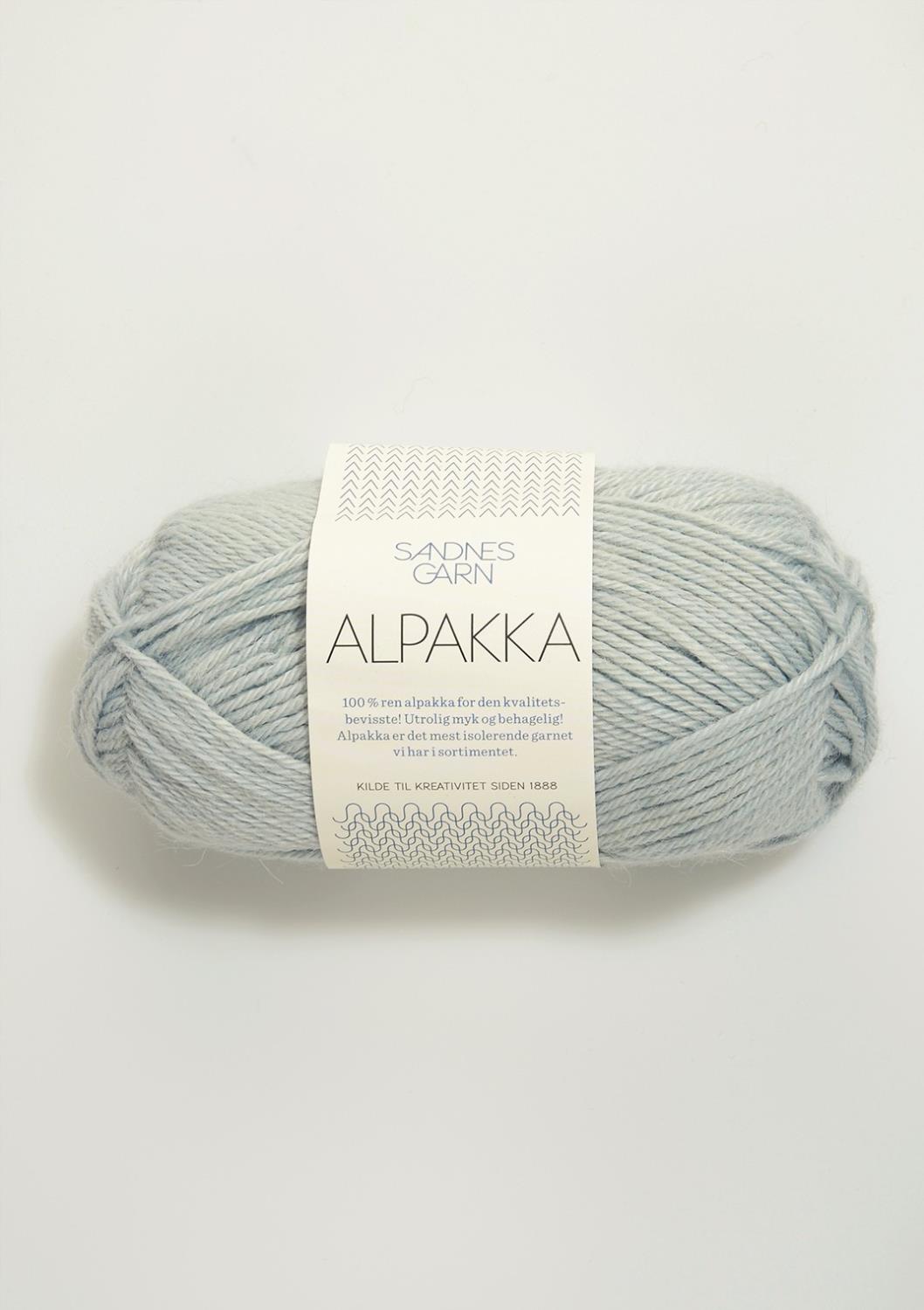 Alpakka Sandnes 7521 - Støvet Lys Blå