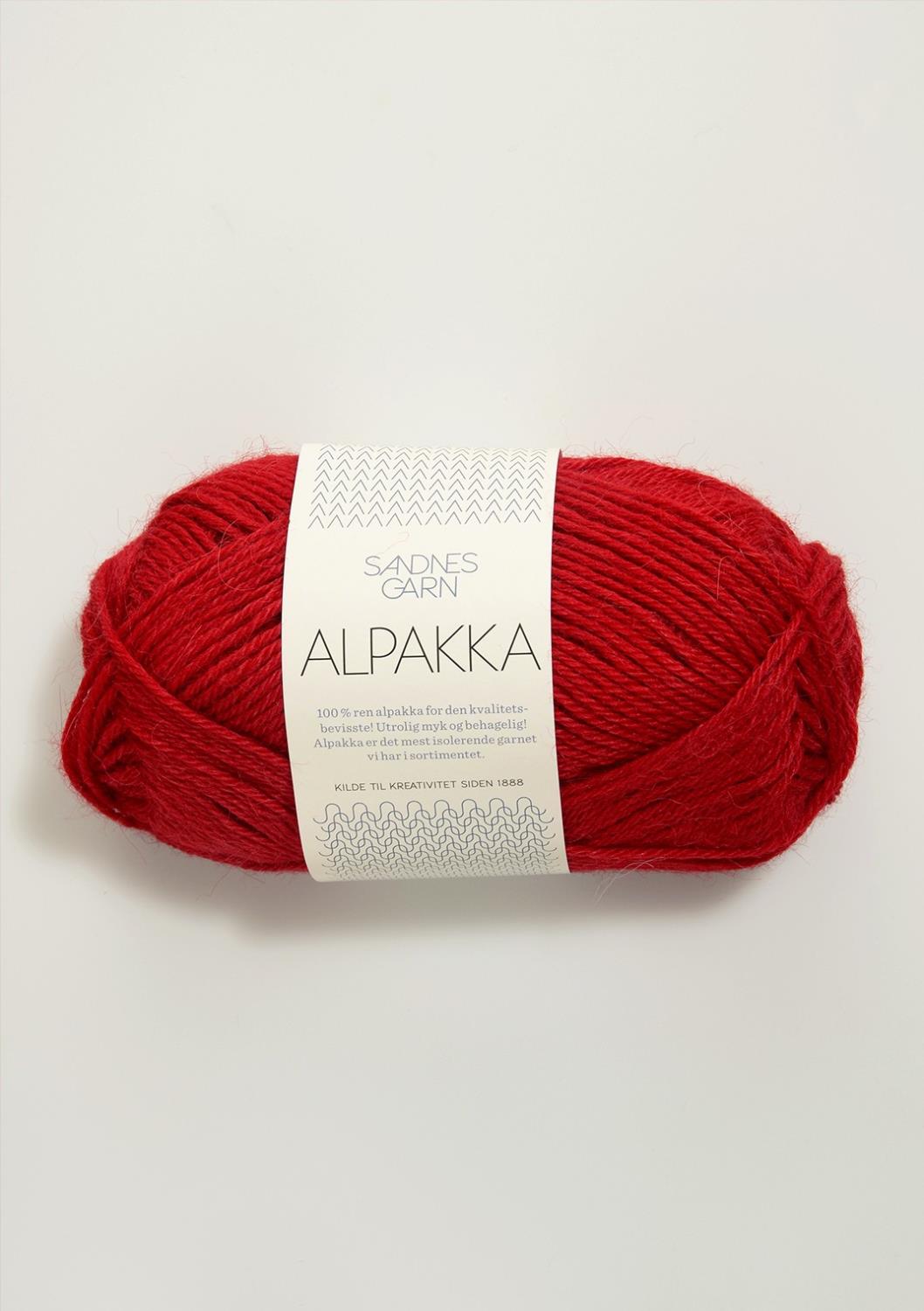 Alpakka Sandnes 4219 - Rød