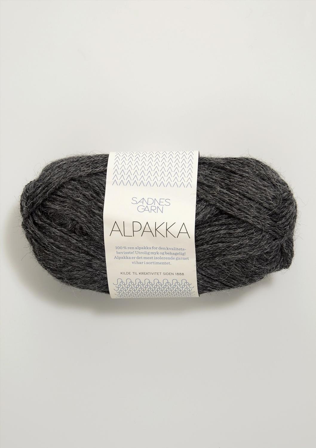 Alpakka Sandnes 1053 - Mørk Gråmelert