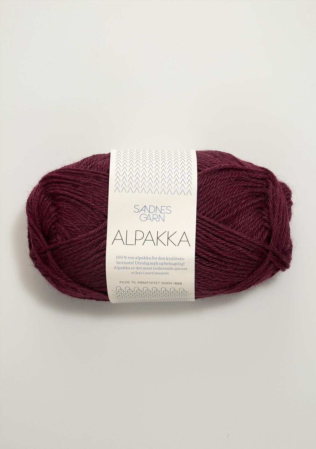 Alpakka Sandnes 4554 - Vinrød