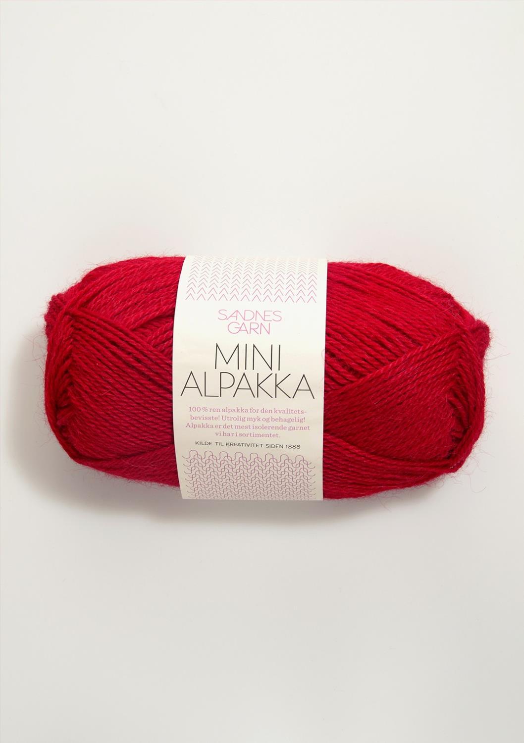 Mini Alpakka Sandnes 4219 - Rød