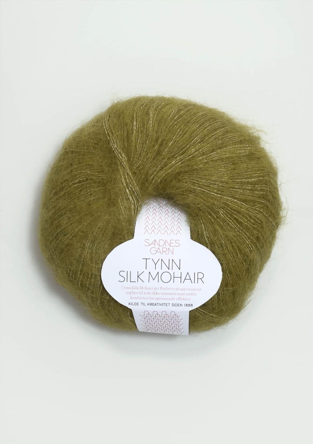 Tynn Silk Mohair Sandnes 9850 - Olivengrønn