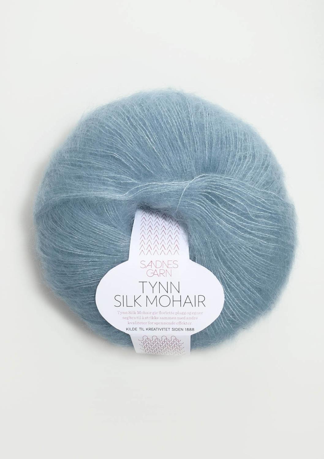 Tynn Silk Mohair Sandnes 6023 - Himmelblå
