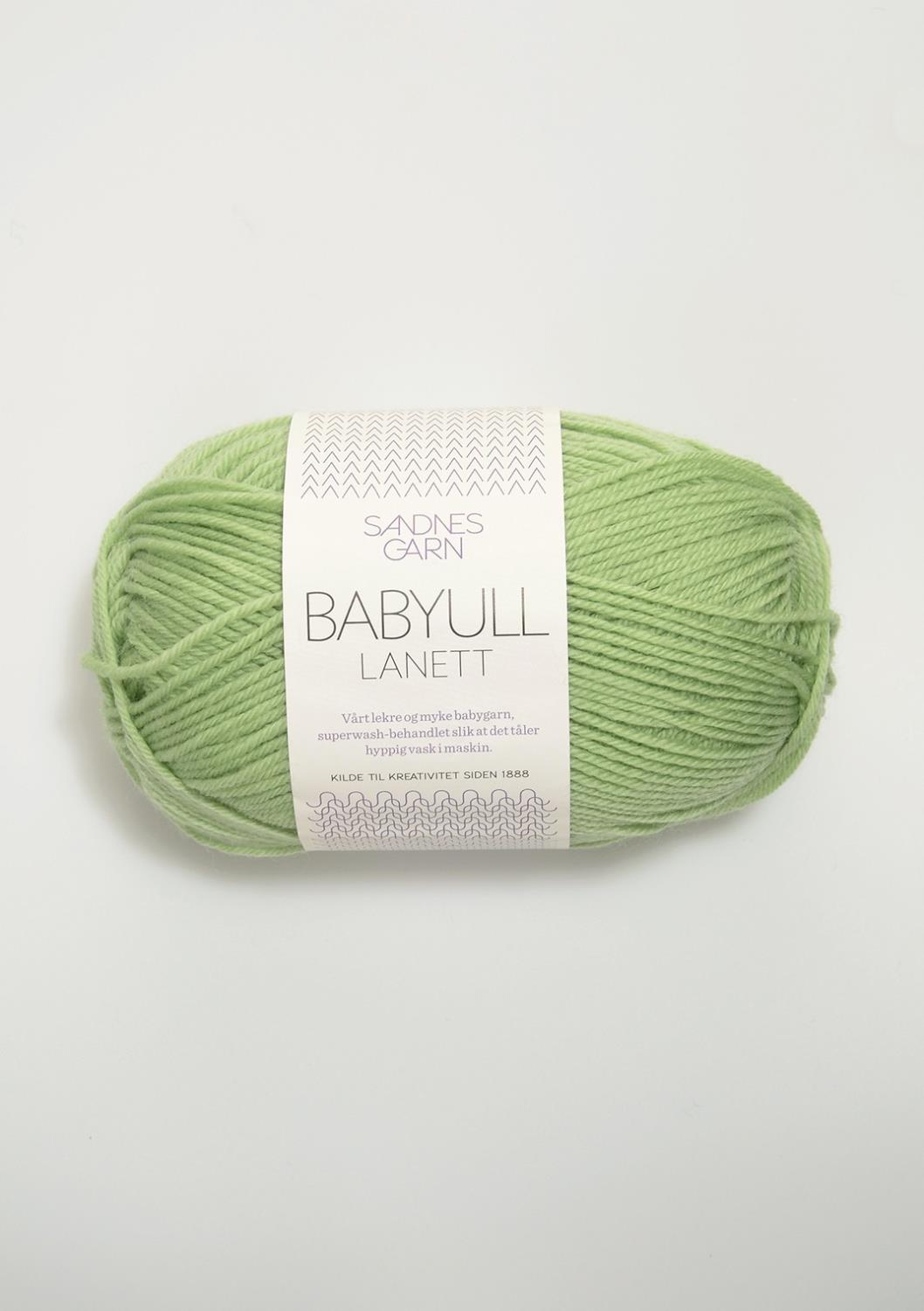 Lanett Babyull Sandnes 8913 - Lys Eplegrønn