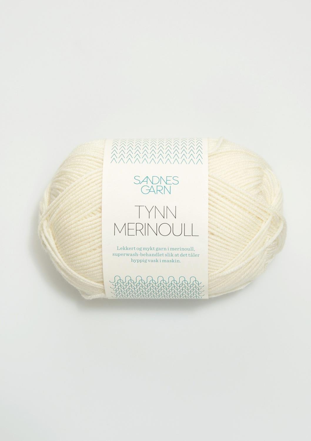 Tynn Merinoull Sandnes 1002 - Hvit