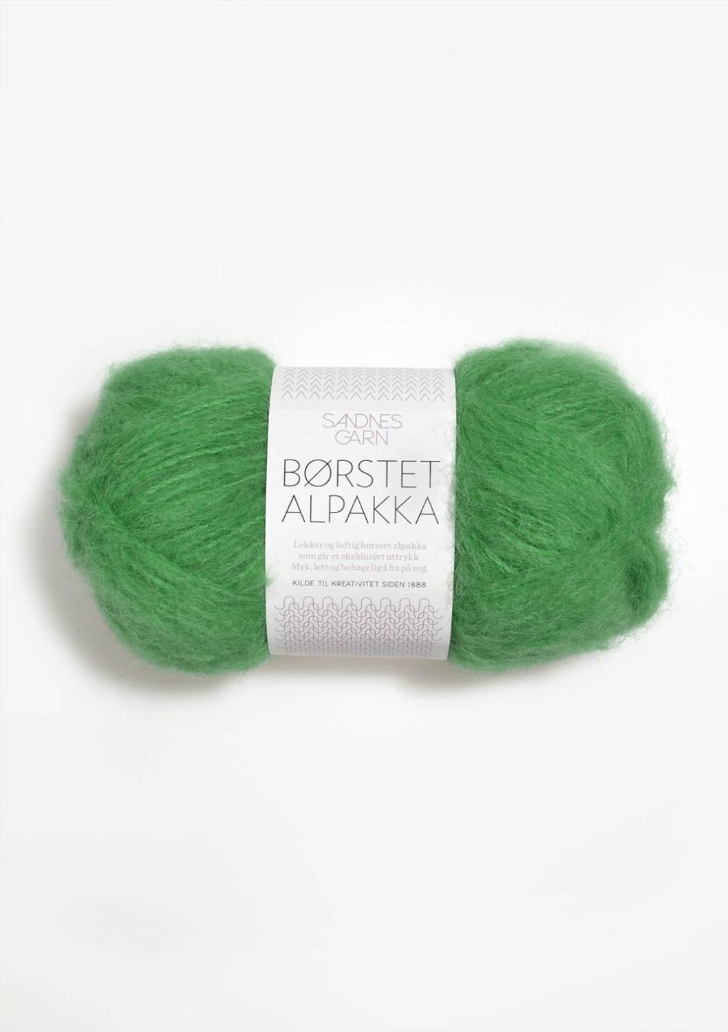 Børstet Alpakka Sandnes 8026 - Vårgrønn