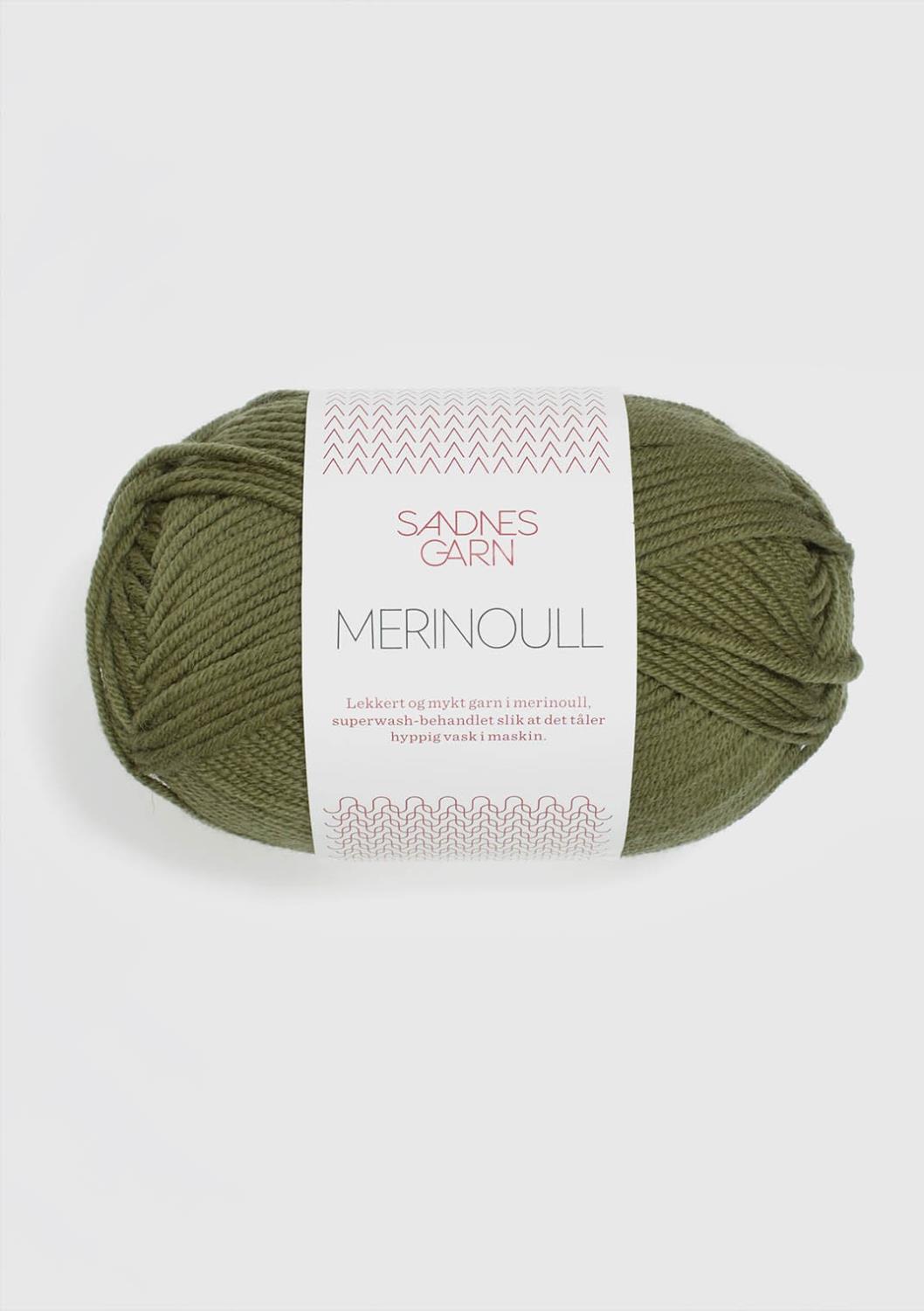 Merinoull Sandnes 9364 - Olivengrønn