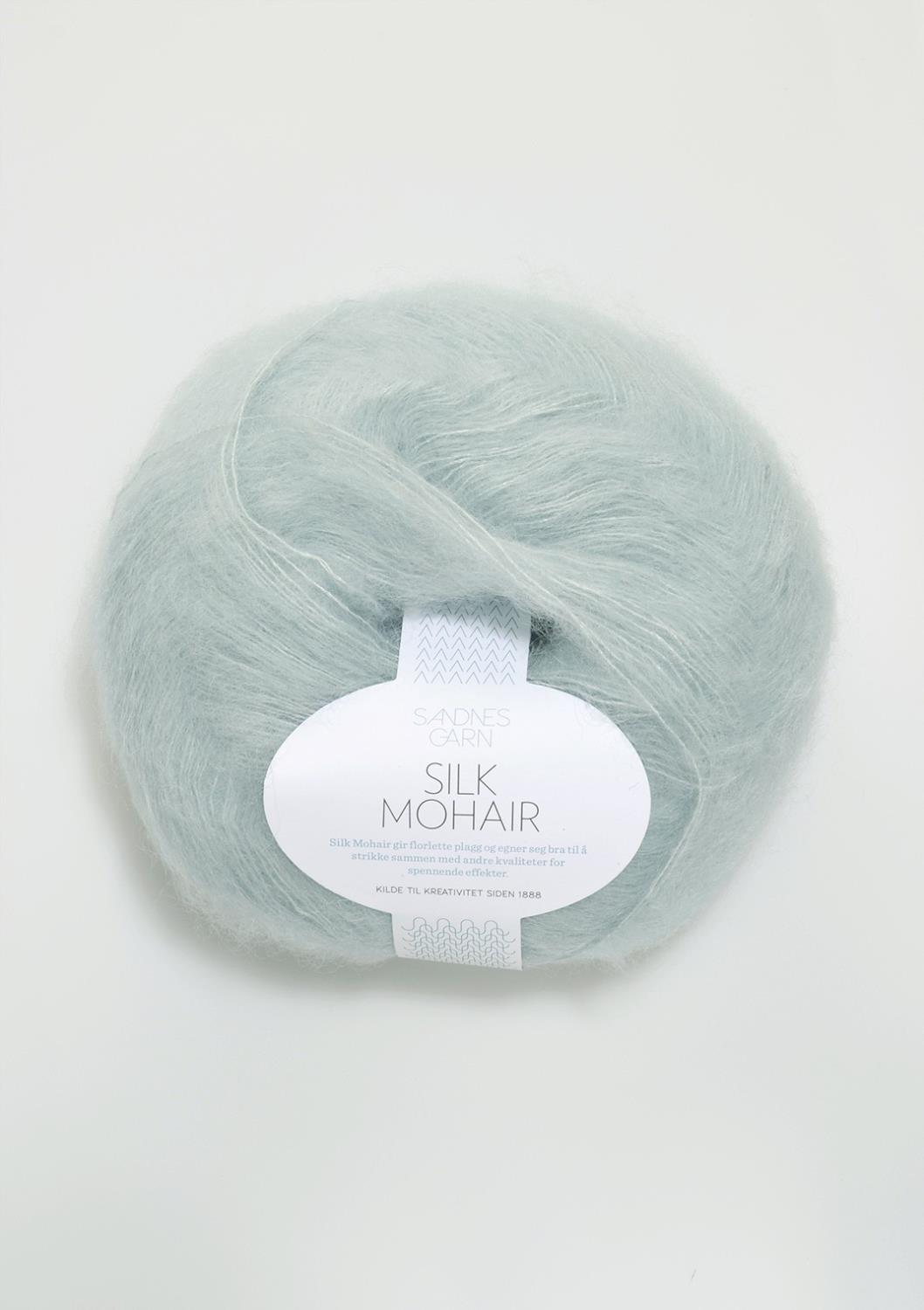 Silk Mohair Sandnes 7521 - Støvet Lys Blå