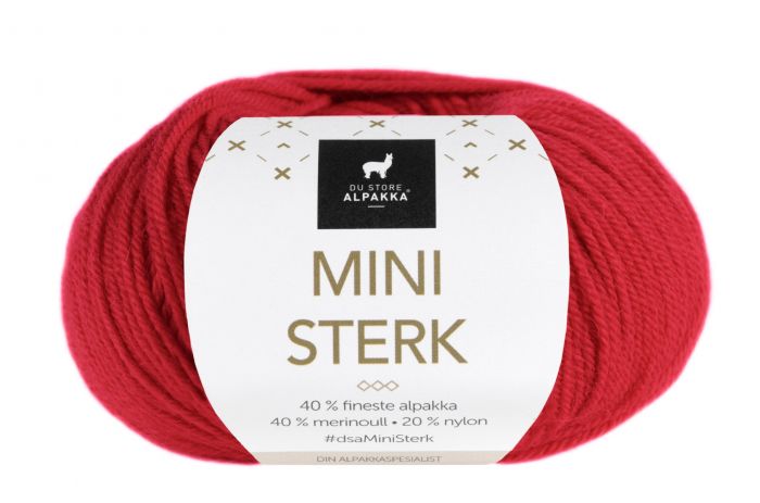 Mini Sterk Du Store Alpakka - 828 Rød