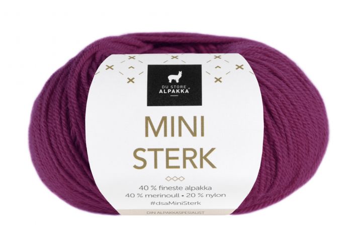 Mini Sterk Du Store Alpakka - 832 Rødlilla