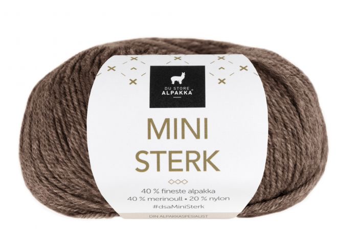 Mini Sterk Du Store Alpakka - 824 Brunmelert