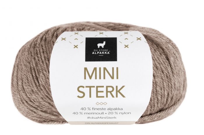 Mini Sterk Du Store Alpakka - 823 Lys Brunmelert