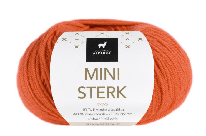 Mini Sterk Du Store Alpakka - 836 Oransje
