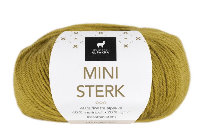 Mini Sterk Du Store Alpakka - 843 Gulgrønn