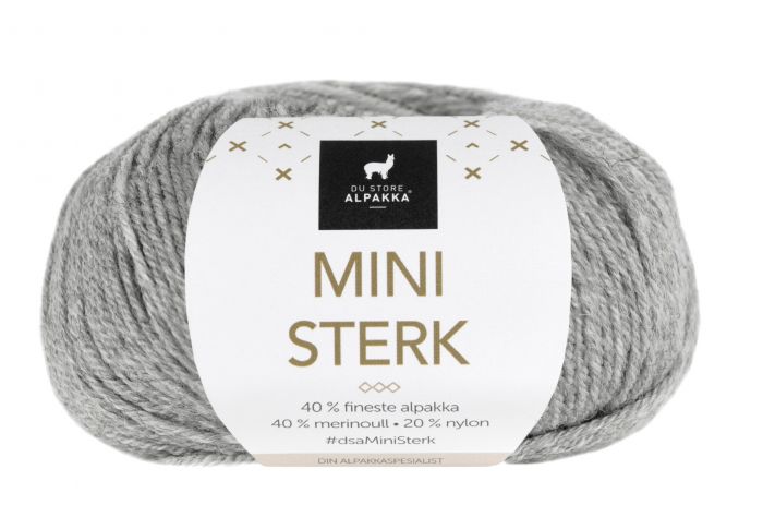 Mini Sterk Du Store Alpakka - 822 Gråmelert