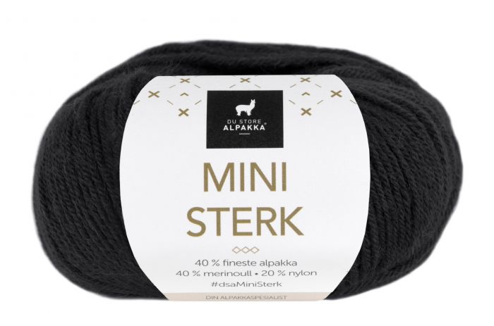 Mini Sterk Du Store Alpakka - 809 Svart