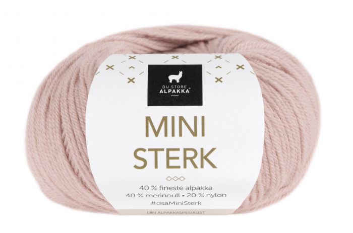 Mini Sterk Du Store Alpakka - 863 Blek Rosa