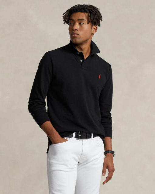 Custom slim fit Mesh polo shirt