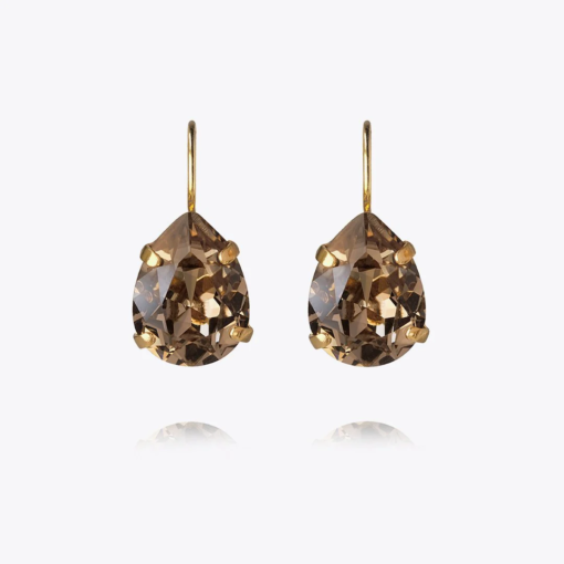 Mini Drops Clasp Earrings Gold