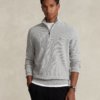 Mesh-Knit Cotton Quarter-Zip Jumper