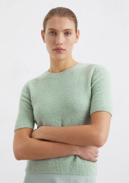 Bouclé sweater organic cotton