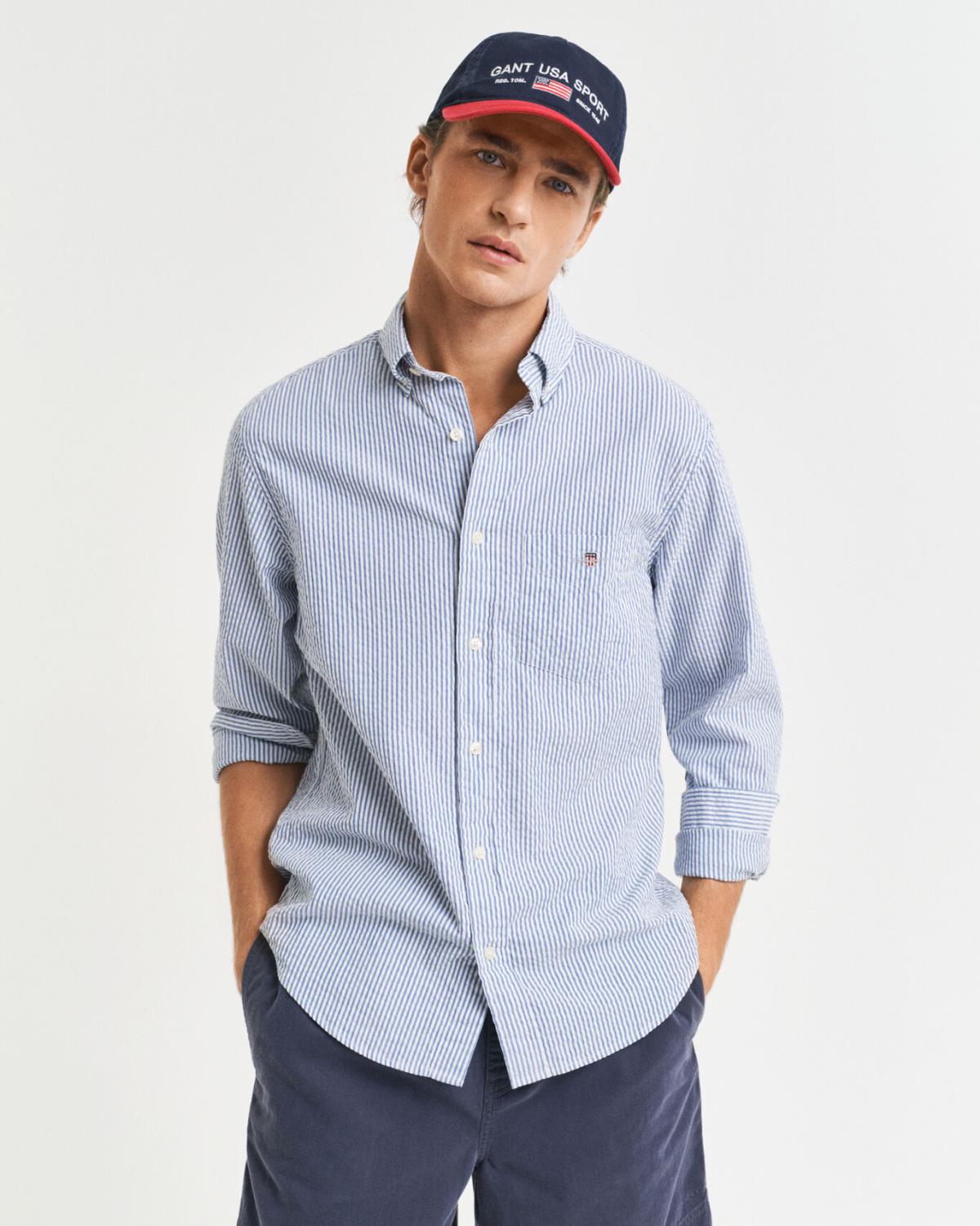 Gant Reg Seersucker Stripe Shirt