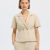 SLFJohanne ss Striped Belted Revers Top
