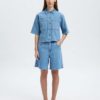 SLFanya 2/4 Short Denim Shirt